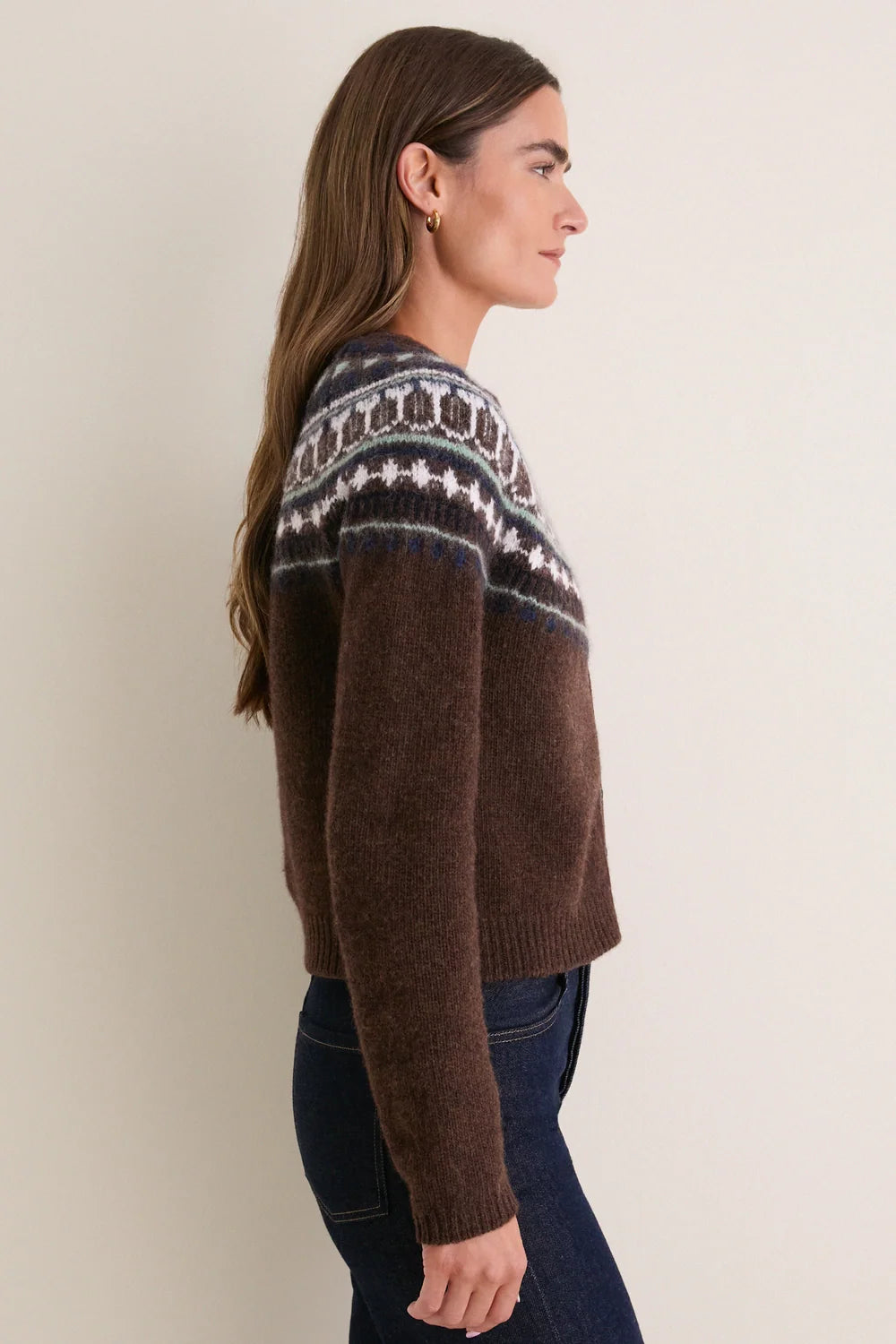 Alex Mill Chestnut Amina Fairisle Sweater