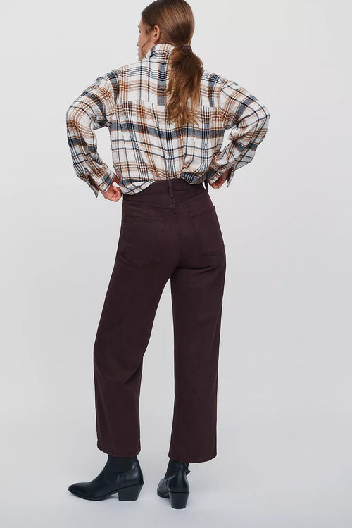 AGOLDE Ren Wide-Leg Jeans in Sloe Berry