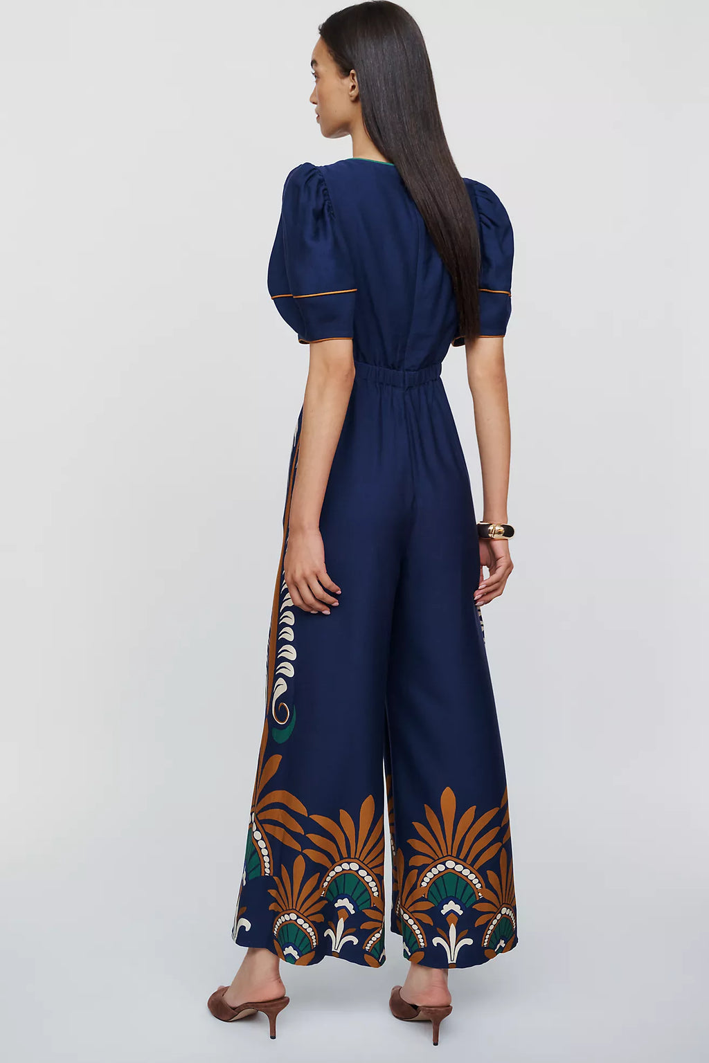 Farm Rio x Anthropologie Patterned Jumpsuit