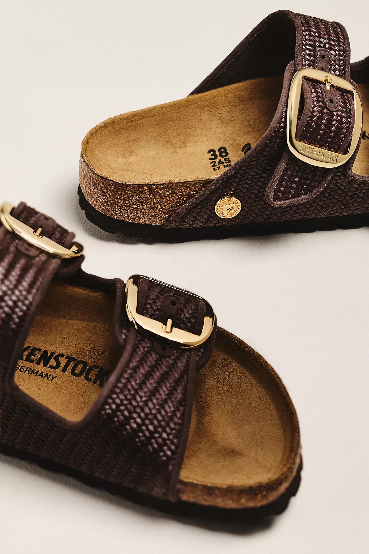 Birkenstock Arizona Big Buckle Raffia Sandals