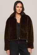 Z SUPPLY Edie Leopard Fur Jacket